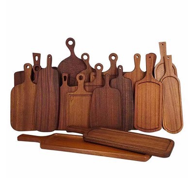 Rund pizzabakke i træ